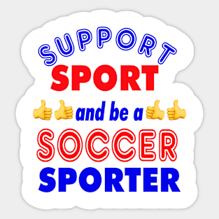 Support Sport Soccer Supporter col Sticker